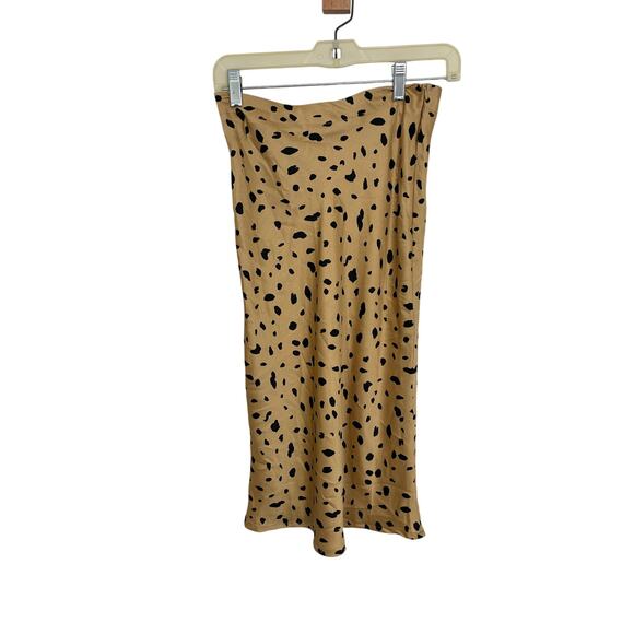 Matik On Stage Bias Cut Midi Skirt Leopard Business Casual Network Event S Retro - Picture 6 of 6